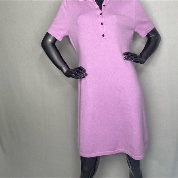 DIANE VON FURSTENBERG LILAC CASHMERE SWEATER DRESS - Picture 8 of 8